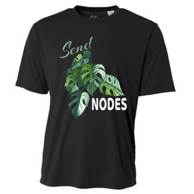 Send Nodes Plant Lovers Monstera Albo Cooling Performance Crew T-Shirt