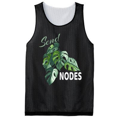 Send Nodes Plant Lovers Monstera Albo Mesh Reversible Basketball Jersey Tank