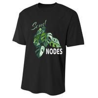 Send Nodes Plant Lovers Monstera Albo Performance Sprint T-Shirt