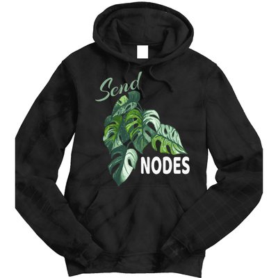 Send Nodes Plant Lovers Monstera Albo Tie Dye Hoodie