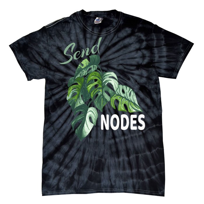 Send Nodes Plant Lovers Monstera Albo Tie-Dye T-Shirt