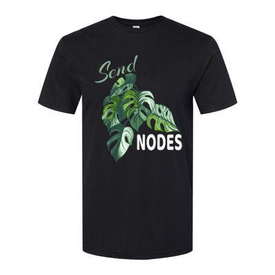 Send Nodes Plant Lovers Monstera Albo Softstyle CVC T-Shirt