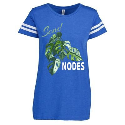 Send Nodes Plant Lovers Monstera Albo Enza Ladies Jersey Football T-Shirt