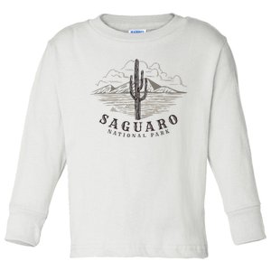 Saguaro National Park Tucson Arizona Cactus Toddler Long Sleeve Shirt