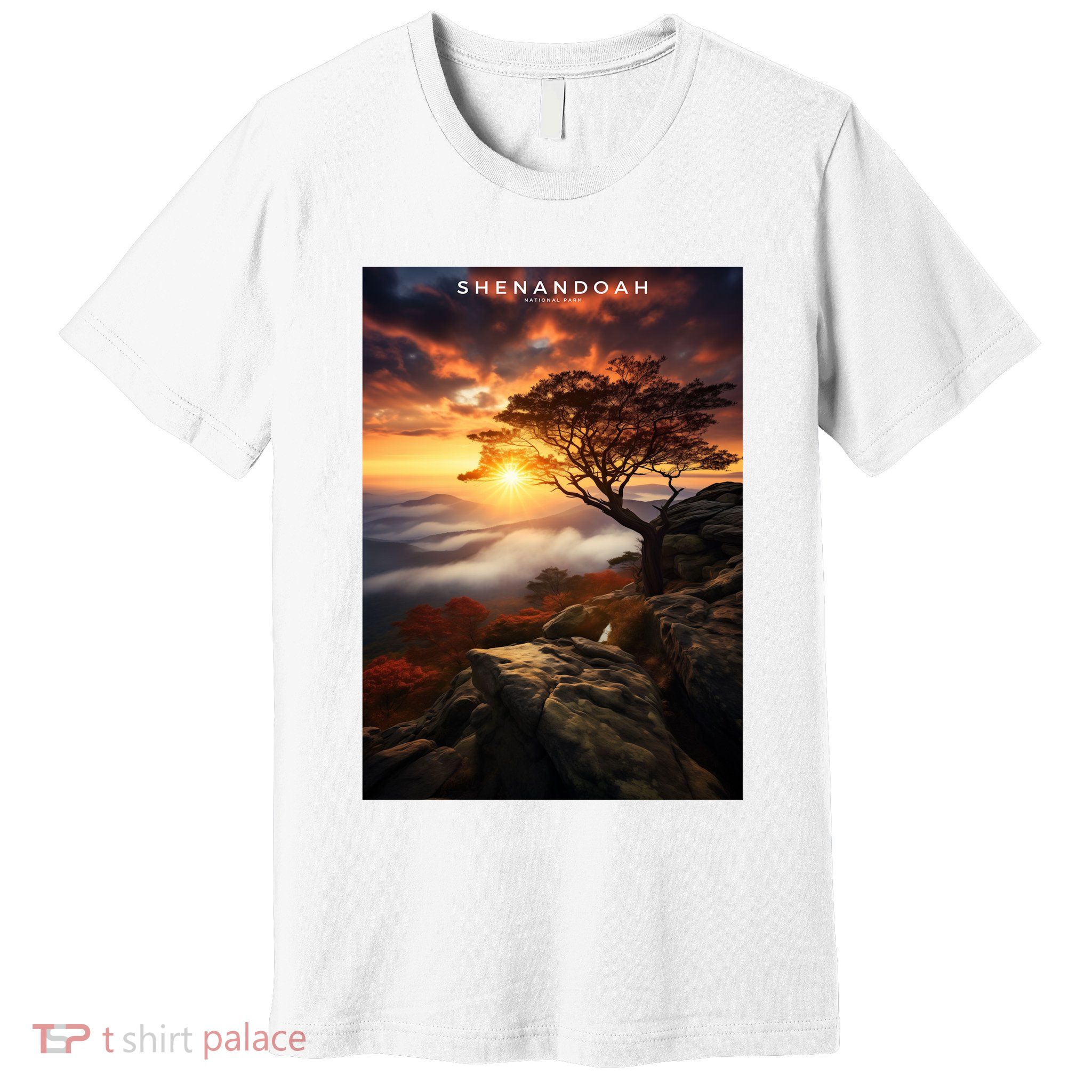 Shenandoah National Park Photographic Premium T-Shirt