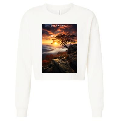 Shenandoah National Park Photographic Cropped Pullover Crew