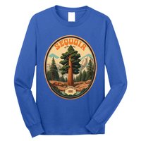 Sequoia National Park Tree Illustration Hiking Long Sleeve Shirt