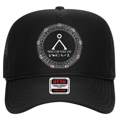 Stargate No Place Like Home Gate High Crown Mesh Back Trucker Hat