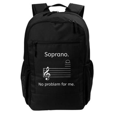 Soprano No Problem For Me Music Choir Singing Daily Commute Backpack