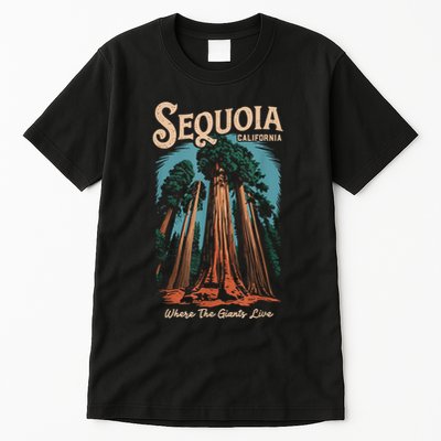 Sequoia National Park California Giant Tree Outdoors Tall T-Shirt