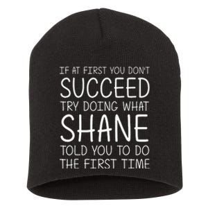 SHANE Name Personalized Birthday Funny Christmas Joke Short Acrylic Beanie