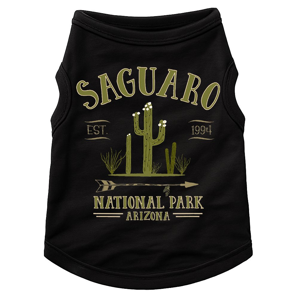 SAGUARO NATIONAL PARK ARIZONA Tourist Souvenir Gift Doggie Tank