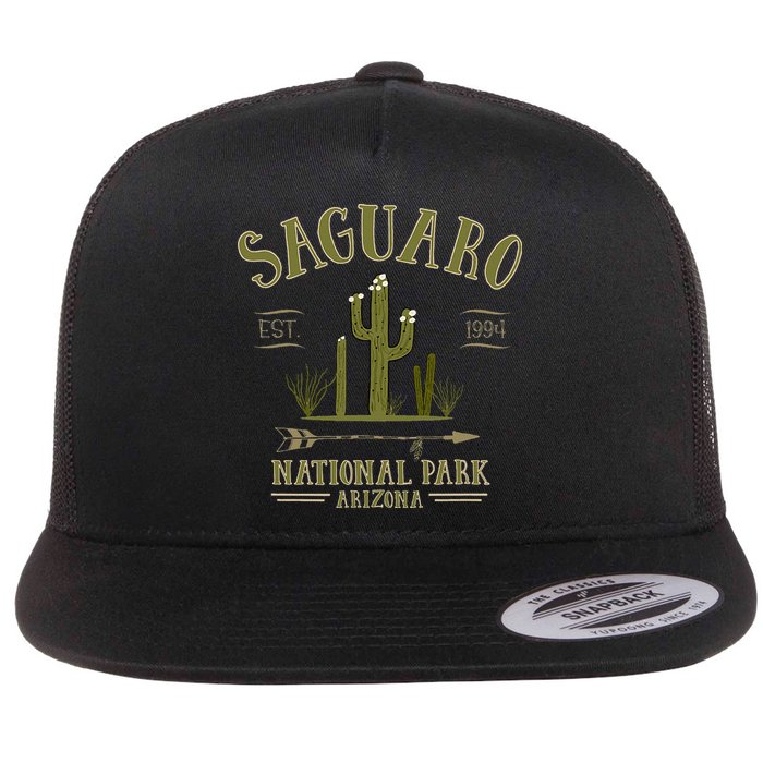 SAGUARO NATIONAL PARK ARIZONA Tourist Souvenir Gift Flatbill Hat