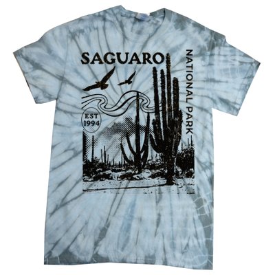 Saguaro National Park Arizona Desert Cactus Nature Outdoors Tie-Dye T-Shirt