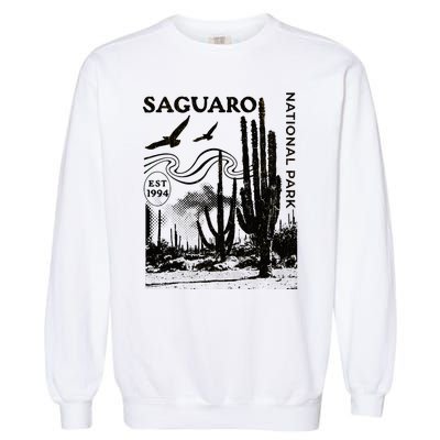 Saguaro National Park Arizona Desert Cactus Nature Outdoors Garment-Dyed Sweatshirt