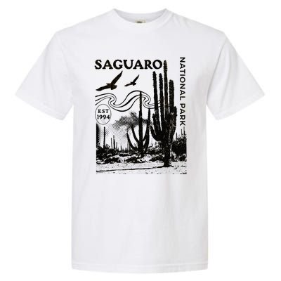 Saguaro National Park Arizona Desert Cactus Nature Outdoors Garment-Dyed Heavyweight T-Shirt