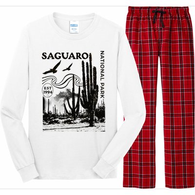 Saguaro National Park Arizona Desert Cactus Nature Outdoors Long Sleeve Pajama Set