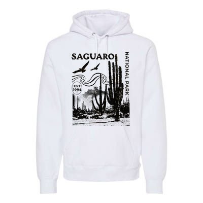 Saguaro National Park Arizona Desert Cactus Nature Outdoors Premium Hoodie