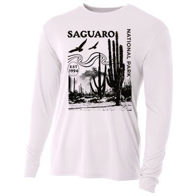 Saguaro National Park Arizona Desert Cactus Nature Outdoors Cooling Performance Long Sleeve Crew