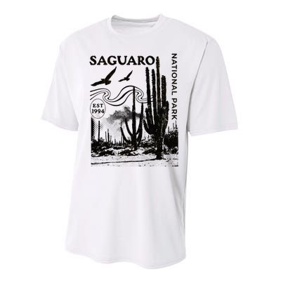 Saguaro National Park Arizona Desert Cactus Nature Outdoors Performance Sprint T-Shirt