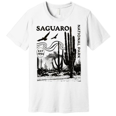 Saguaro National Park Arizona Desert Cactus Nature Outdoors Premium T-Shirt