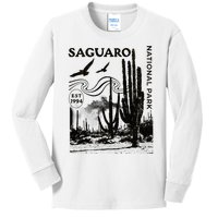 Saguaro National Park Arizona Desert Cactus Nature Outdoors Kids Long Sleeve Shirt