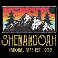 Shenandoah National Park Vintage Mountain Virginia Vacation Backpack