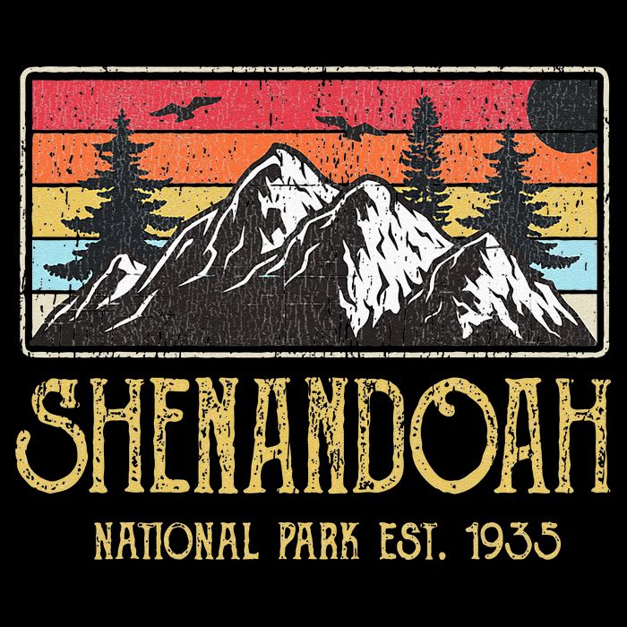Shenandoah National Park Vintage Mountain Virginia Vacation Backpack