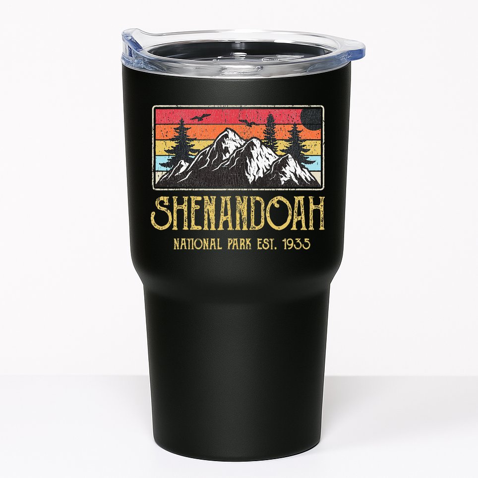 Shenandoah National Park Vintage Mountain Virginia Vacation Tumbler