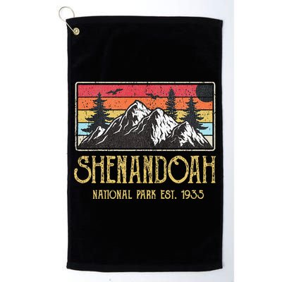 Shenandoah National Park Vintage Mountain Virginia Vacation Golf Towel