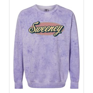 Sweeney Name Personalized Colorblast Crewneck Sweatshirt