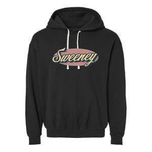 Sweeney Name Personalized Garment-Dyed Fleece Hoodie