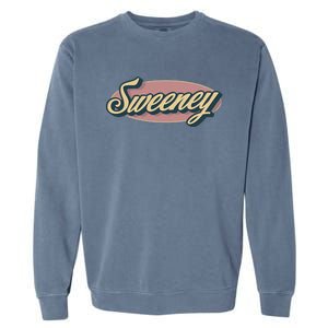 Sweeney Name Personalized Garment-Dyed Sweatshirt