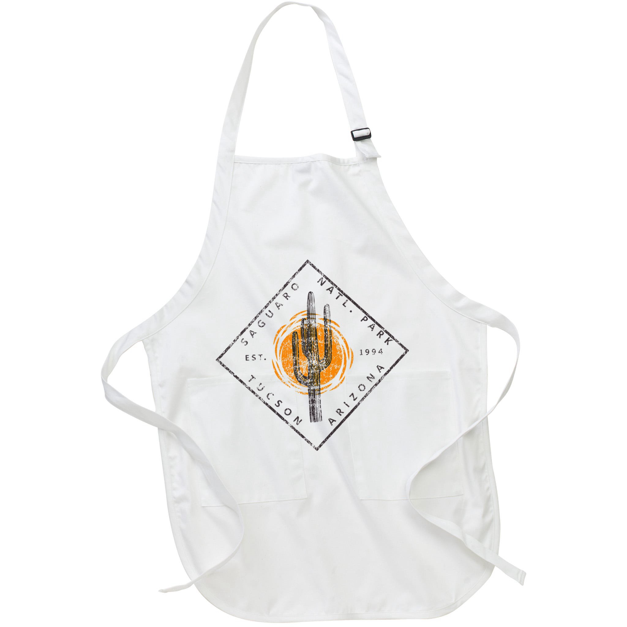 Saguaro National Park Tucson Arizona Cactus Art Vintage Apron