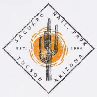 Saguaro National Park Tucson Arizona Cactus Art Vintage Apron