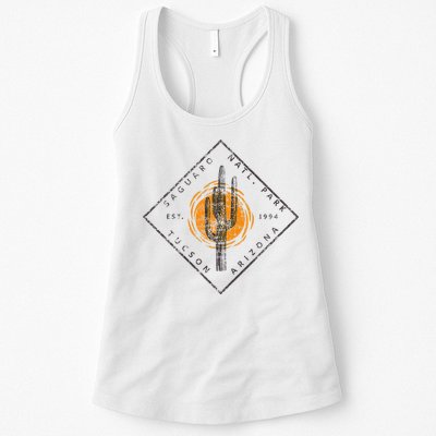 Saguaro National Park Tucson Arizona Cactus Art Vintage Womens Tank Top