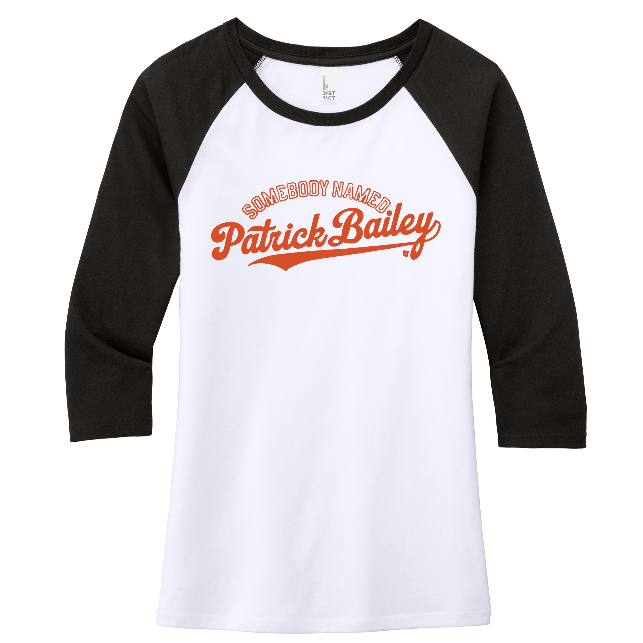 Somebody Named Patrick Bailey Women's Tri-Blend 3/4-Sleeve Raglan Shirt