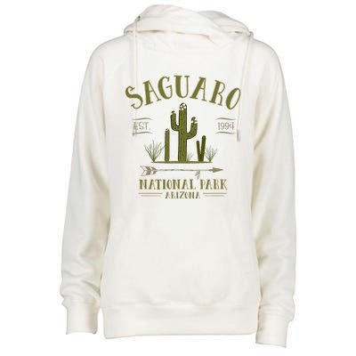 Saguaro National Park Arizona Tourist Souvenir Womens Funnel Neck Pullover Hood