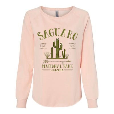 Saguaro National Park Arizona Tourist Souvenir Womens California Wash Sweatshirt