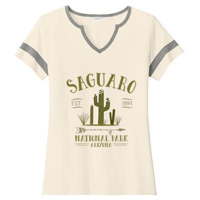 Saguaro National Park Arizona Tourist Souvenir Ladies Halftime Notch Neck Tee