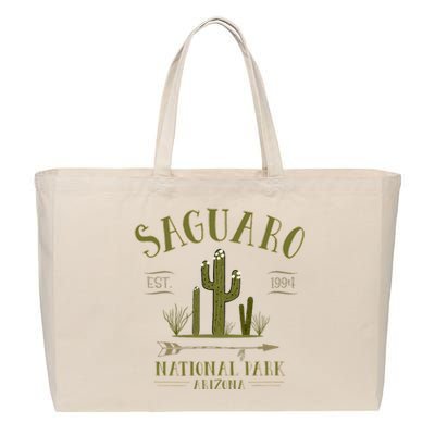 Saguaro National Park Arizona Tourist Souvenir Cotton Canvas Jumbo Tote