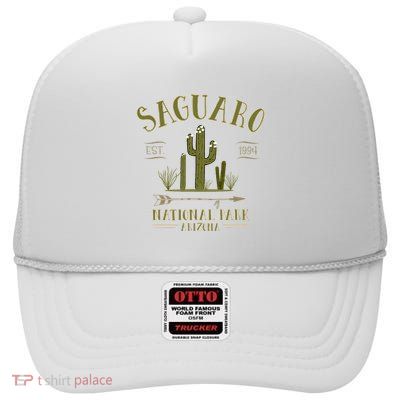 Saguaro National Park Arizona Tourist Souvenir High Crown Mesh Back Trucker Hat