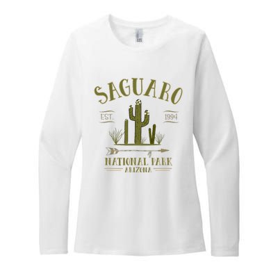 Saguaro National Park Arizona Tourist Souvenir Womens CVC Long Sleeve Shirt