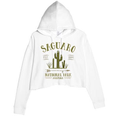 Saguaro National Park Arizona Tourist Souvenir Crop Fleece Hoodie