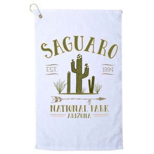 Saguaro National Park Arizona Tourist Souvenir Platinum Collection Golf Towel