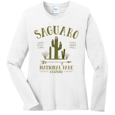 Saguaro National Park Arizona Tourist Souvenir Ladies Long Sleeve Shirt