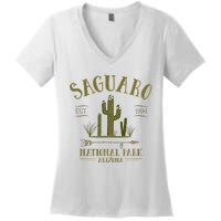 Saguaro National Park Arizona Tourist Souvenir Women's V-Neck T-Shirt