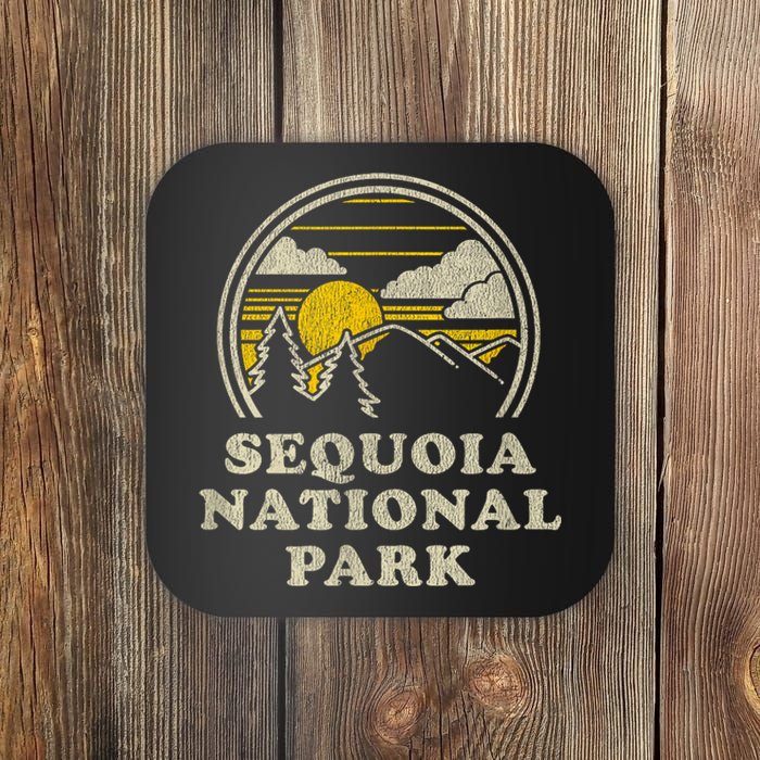 Sequoia National Park California Ca Vintage Hiking Coaster