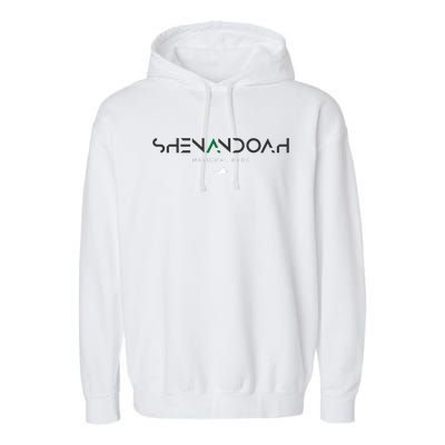 Shenandoah National Park Virginia Tonal Retro Vintage Garment-Dyed Fleece Hoodie