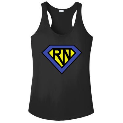 Super Nurse Rn Superhero Registered Nurse Hero Gift Ladies PosiCharge Competitor Racerback Tank